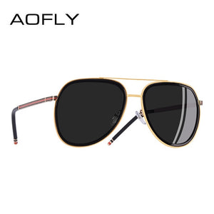 AOFLY BRAND DESIGN Polarized Pilot Sunglasses