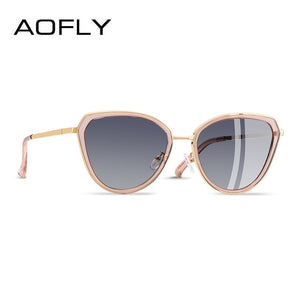 AOFLY Metal Frame Cat Eye Women Sunglasses