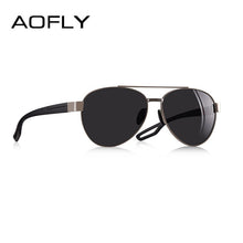 Load image into Gallery viewer, AOFLY DESIGN Men Vintage Metal Polarized Sunglasses
